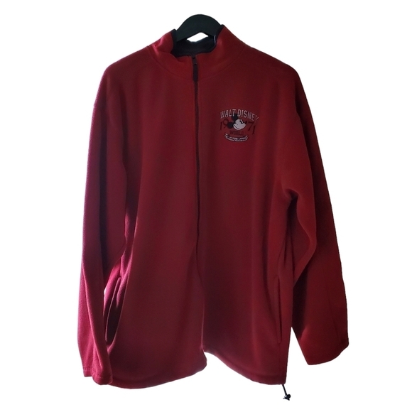 Walt Disney World Mens Jacket Size M  Mickey Mouse 1971 Fleece Full Zip - Picture 1 of 10